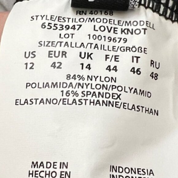 Miraclesuit Oasis Lve Knot Tankini Set Top & Bottom Women's Size 12 - Picture 13 of 13